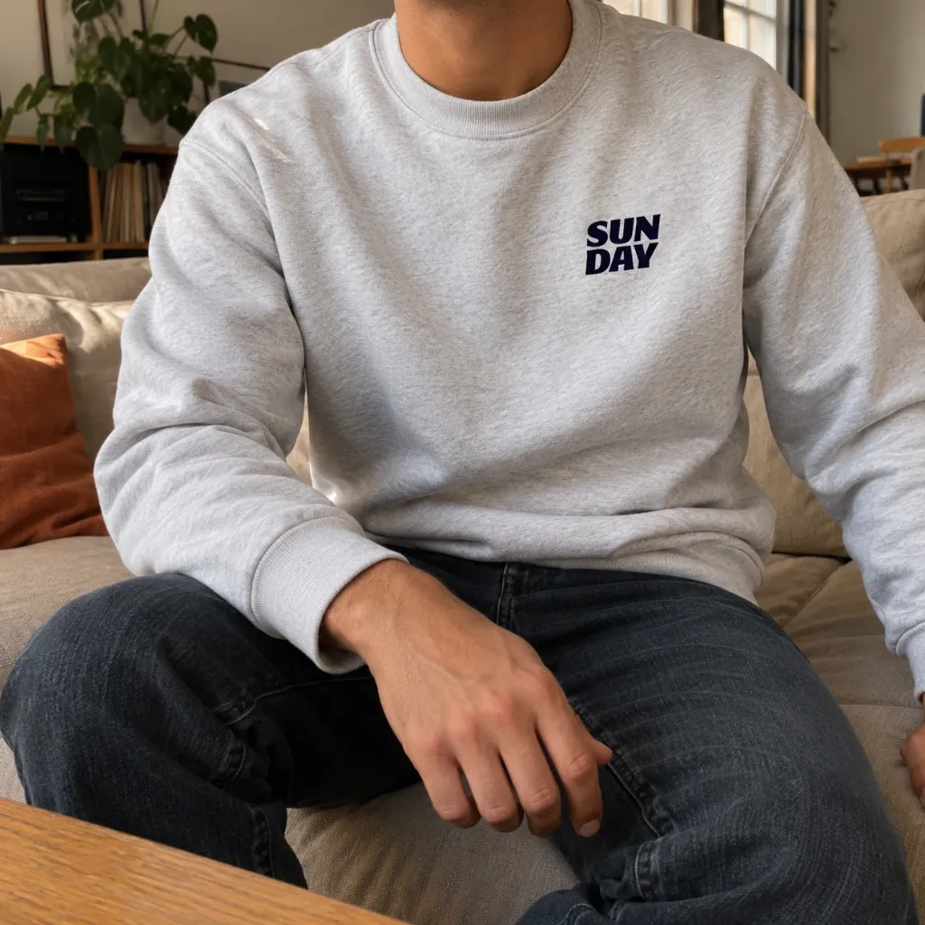 Sweatshirt SUNDAY (grey) male model